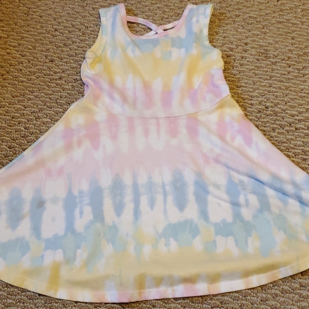 Tie dye tank dress